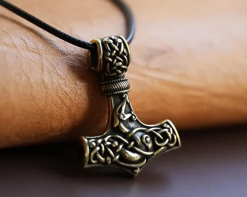 Miniatura 140 de Baldur Jewelry - Collar de martillo Thors Mjölnir - Colgante de martillo de Thor nórdico vikingo joyería vikingo - Collar Thor - Regalos Thor