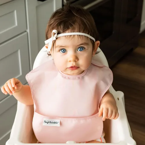 Miniatura 7 de Tiny Twinkle Baberos a Prueba de Desastres para Bebés para Comer Baberos Impermeables y Limpiables para Niños con Bolsillo Recolector Baberos