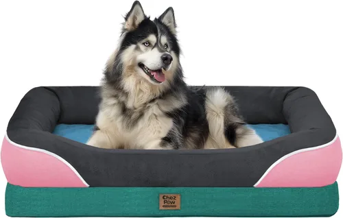Miniatura 17 de Cama ortopédica grande lavable para perros, sofá XL para perros, cama de cuatro lados para perros, impermeable, antideslizante, para perros de gran