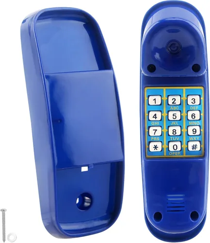 Swingset - Juguetes para teléfono con llave numérica para niños, patio de recreo, casa del árbol, accesorios de gimnasio de la selva (azul)