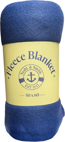 Miniatura 4 de Yacht & Smith Mantas de forro polar suave de 50 x 60, ligeras, acogedoras y cálidas, manta colorida oscura para sofá de viaje al aire libre, al por