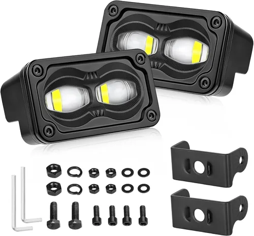 Miniatura 8 de Cápsulas LED ámbar, parte AKD de 3 pulgadas, luz LED de conducción de 40 W, luz LED todoterreno, luz de trabajo LED amarilla, luces antiniebla