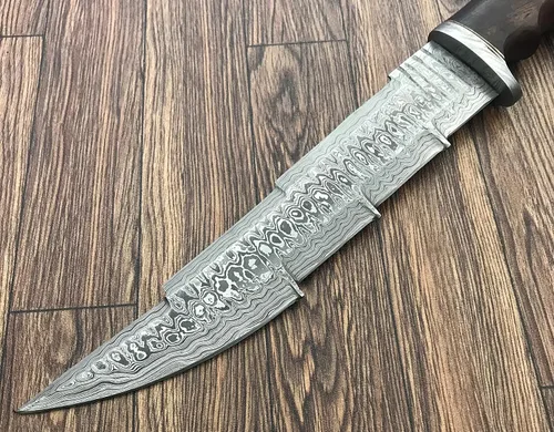 Miniatura 6 de RG-22 Cuchillo de caza hecho a mano de acero de Damasco de 13.5 pulgadas - Mango de madera exótica Marindi