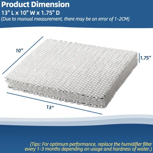 Miniatura 2 de 45 almohadillas de filtro de humidificador de repuesto para panel de agua compatible con modelos de humidificador Aprilaire para toda la casa 400