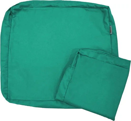 Miniatura 2 de Paquete de 2 cojines de plataforma de espuma viscoelástica para exteriores de 23 x 23 x 5 pulgadas con funda interna impermeable para muebles
