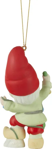 Miniatura 4 de Precious Moments 2311032 Adorno de porcelana Gnomo Worry, Be Happy
