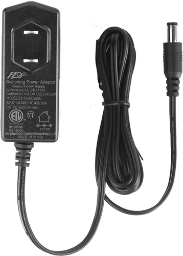 Adaptador de fuente de alimentación DC 6V 2A, fuente de alimentación de 6 V, enchufe positivo central de 0.217 in x 0.083 in, salida máxima de 12 W,