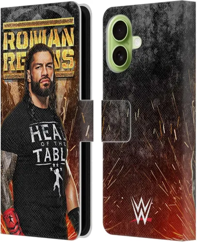 Miniatura 23 de Head Case Designs Officially Licensed WWE Distressed Logo Roman Reigns Leather Wallet Case Compatible with Apple iPhone 11