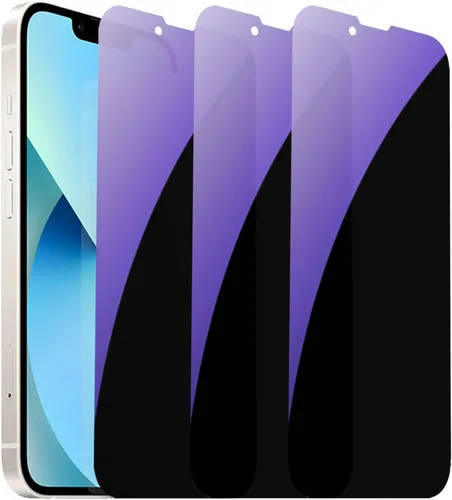 Miniatura 11 de Juego de 3 piezas de vidrio templado de privacidad anti-azul para iPhone Xs Max/iPhone 11 Pro Max, protector de pantalla antiespía, película