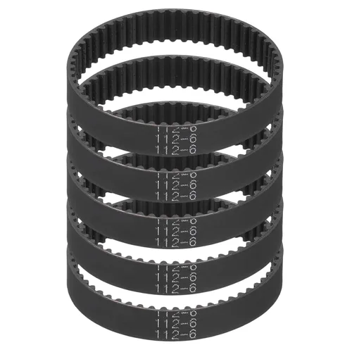 Miniatura 44 de MECCANIXITY 3.780 in GT-2 correa dentada, 5pcs 0.354 in ancho 0.079 in paso impresión 3D GT-2 correa dentada caucho de bucle cerrado, negro
