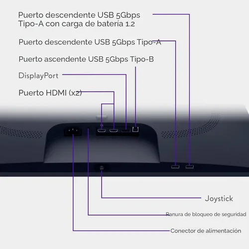 Miniatura 10 de Alienware 27 Monitor para juegos - AW2725DM - Pantalla QHD de 27 pulgadas 180Hz 1ms, IPS, NVIDIA G-SYNC, AMD Freesync, VESA AdaptiveSync.