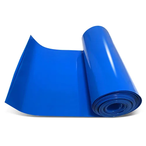 Miniatura 11 de Tubo de envoltura termorretráctil de PVC de 3.95 pulg. (100 mm) de ancho para baterías de litio 18650 21700, paquetes de batería DIY, azul, longitud
