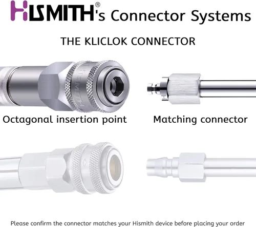 Miniatura 2 de Hismith Consolador ultra realista de doble densidad de 12.6 pulgadas, textura media, 9.4 pulgadas de longitud insertable con sistema KlicLok