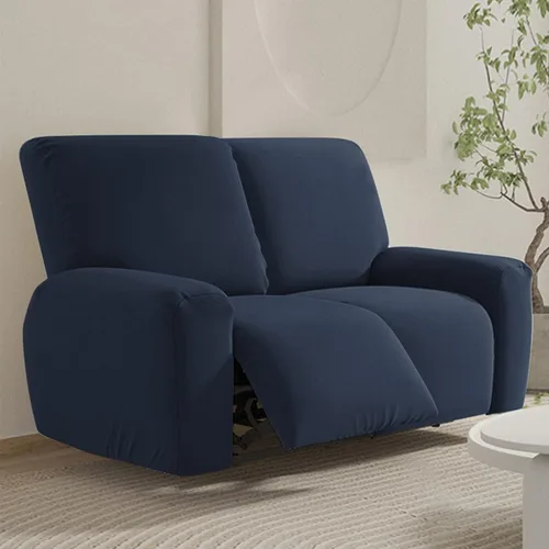 Miniatura 27 de vctops Fundas para sofá reclinable de 3 cuerpos, de punto, elásticas, suaves, lisas, antideslizantes, para sofá, protector de muebles con parte