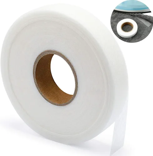 Miniatura 8 de Boao Cinta adhesiva para planchar con dobladillo de 100 yardas, cinta de fusión de tela de doble cara, adhesivo de tela para reparaciones rápidas