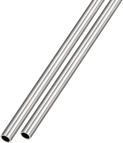 METALLIXITY Tubo de acero inoxidable 304 (0.118 in de diámetro exterior x 0.008 in de pared T x 9.843 in de largo), 2 piezas, tubo recto - para
