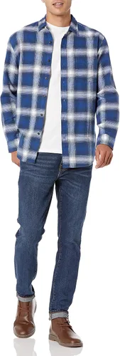 Miniatura 5 de Tienda Essentials Camisa de franela de manga larga para hombre (disponible en tallas grandes y altas)