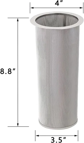 Miniatura 4 de Filtro de café frío para frascos Mason de 1 galón, fabricado con acero inoxidable, filtro de malla fina para café helado y té y sol en lotes