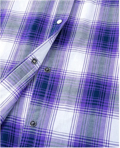 Miniatura 4 de Camisas occidentales para mujer, camisas de manga larga de algodón para mujer, con botones a presión, camisas a cuadros para mujer