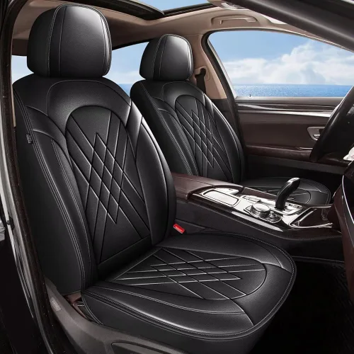 Miniatura 13 de YORKNEIC Juego de 2 fundas de asiento delantero de automóvil para Honda Accord 2003-2017, fundas de asiento de cuero sintético impermeables