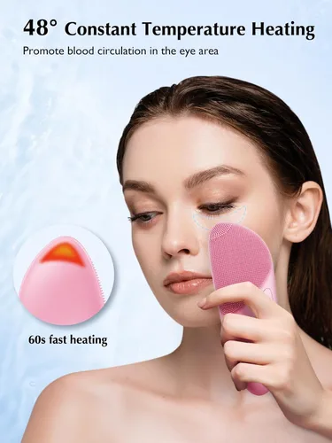 Miniatura 5 de COSLUS Cepillo de Limpieza Facial de Silicona Exfoliador Facial: Cepillo de Lavado Facial Impermeable Recargable, 4 Modos de Limpieza, Exfoliador