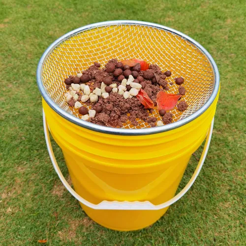 Miniatura 3 de 2 PIEZAS YUEBM Tamiz de Arena y Tierra para Compost de Jardinería Perfecto para Cubeta de 5 Galones, Malla de 1/4 Pulgada, Malla de 1/8 Pulgada