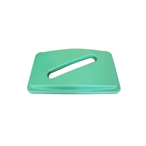 Miniatura 11 de Restaurantware Solo tapa: RW Clean 1 tapa de lata de reciclaje, se adapta a bote de basura de 23 galones, dos aberturas de botella/lata, tapa de Azul
