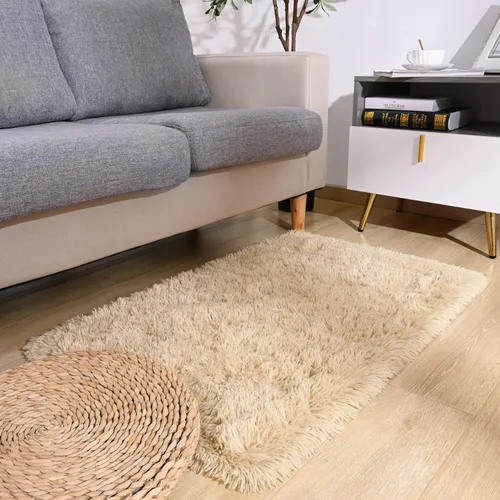 Miniatura 32 de DETUM Alfombra pequeña de 2 x 3 pies para dormitorio, Kicthen entrada, pasillo, lavable, antideslizante, color borgoña, alfombras de felpa