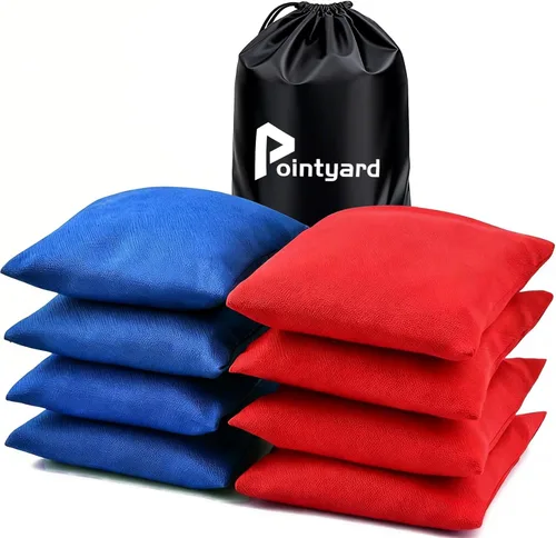 Juego de bolsas para cornhole, 8 pesos y tamaño regulados, incluyendo bolsa con cordón, resistentes a todo tipo de clima, bolsas de lanzamiento de