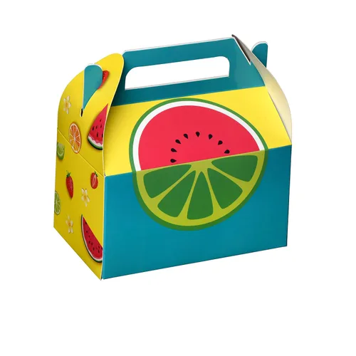 Miniatura 12 de Hammont Cajas de papel (10 unidades) - Cajas de galletas para regalos de fiesta, bonitos diseños, perfectas para fiestas y celebraciones, 6.25 x