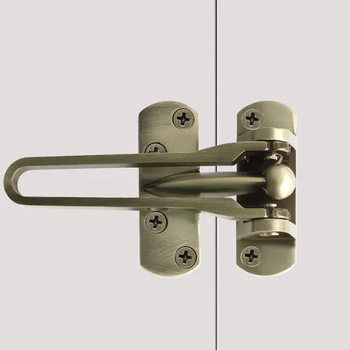 Miniatura 8 de Cerradura de Barra Oscilante Alise, Cerradura de Puerta para Puertas Frontales y Puertas Interiores, Pestillo de Seguridad de Puerta para la Negro