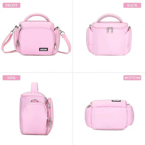 Miniatura 2 de G-raphy Bolsa de cámara Rosa Pequeña Fotografía Bolsas DSLR SLR MIRRORLESS BAG con correas de extracción