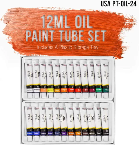 Miniatura 2 de US Art Supply juego de 24 tubos de pintura al óleo para artistas de 12 ml