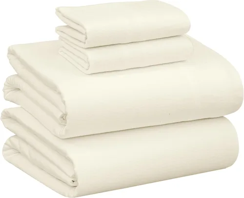 Miniatura 34 de RUVANTI Juego de sábanas de franela 100% algodón tamaño matrimonial - 4 piezas, cálidas, suaves y transpirables, con bolsillo profundo, ropa de cama