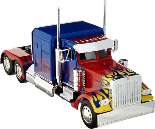 Camión Jada Optimus Prime con Robot en el Chasis de la Película Transformers Serie Hollywood Rides Modelo de Diecast 30446