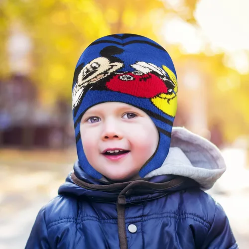 Miniatura 2 de Disney boys Winter Hat and Mitten Set, Mickey Mouse Toddler Beanie for Ages 2-4