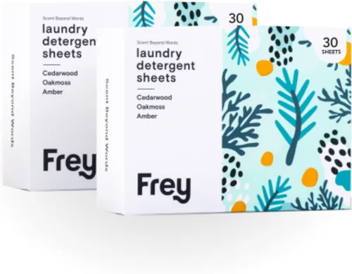 Miniatura 11 de FREY Hojas de detergente para ropa derivadas de plantas, 60 unidades (paquete de 2) - Tiras de detergente ecológicas sin líquido, láminas ecológicas