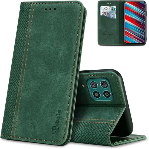 Miniatura 64 de AKABEILA Para Samsung A5 2017 Cartera Funda de Tarjeta de Crédito Titular Cierre Magnético Kickstand PU Cuero A Prueba de Golpes Flip Folio Libro