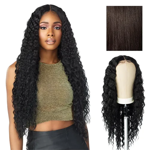 Miniatura 10 de Sensationnel Butta Lace Wigs - Unidad 3 Extra Ancha Raya Profunda de 5 Pulgadas Peluca Sintética Línea de Cabello Predesfilada Sin Pegamento Frente