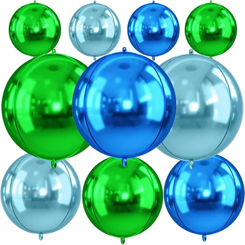 Miniatura 13 de Globos redondos de papel de aluminio para baloncesto, globos de helio 4D de 22 pulgadas, 18 pulgadas, 15 pulgadas, balón de baloncesto negro
