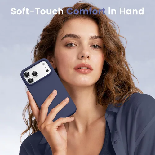 Miniatura 460 de GONEZ Funda de silicona para iPhone 15 Pro Max, compatible con Magsafe, protector de cámara + protector de pantalla, forro de microfibra suave