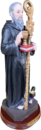 Miniatura 3 de San Benito - Figura religiosa de 8.0 in, estatua de San Benito