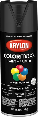 Miniatura 61 de Krylon K05599007 COLORmaxx Pintura en aerosol y base para uso en interiores y exteriores, color gris brillante para maquinaria, 12 onzas