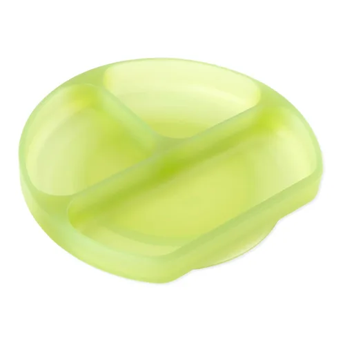 Miniatura 10 de Bumkins Plato de silicona con agarre, plato de succión dividido, plato para bebé o niño pequeño, sin BPA, apto para microondas y lavavajillas