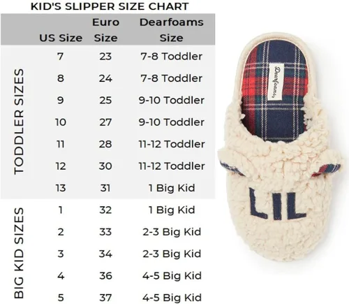Miniatura 5 de Dearfoams Pantuflas unisex de la colección familiar Lil & Baby Bear