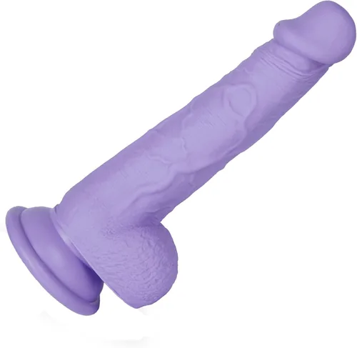 Miniatura 11 de Consolador de silicona transparente de 8.2 pulgadas con forma de confeti y base de succión acampanada para uso con manos libres, consolador flexible