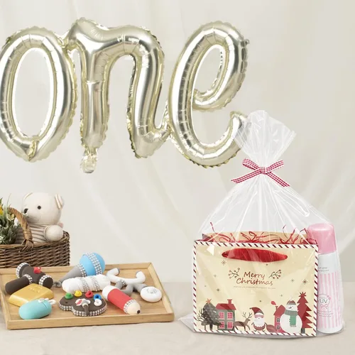 Miniatura 5 de Morepack Bolsas Grandes de Celofán de Fondo Plano, 100 Piezas 12x4x16 Pulgadas Bolsas de Regalo de Celofán Transparentes de Fondo Plano con Ataduras