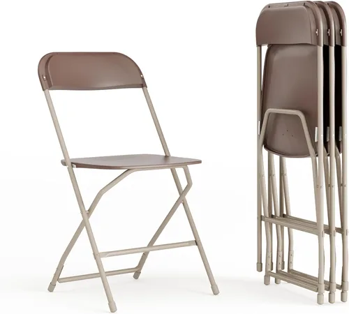 Miniatura 41 de Flash Furniture Hercules Series Silla plegable de plástico, color rojo, paquete de 6, capacidad de peso de 650 libras, cómoda silla para eventos