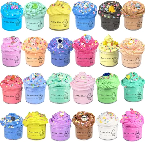 Miniatura 7 de Masilla de slime para fiestas infantiles, paquete de 24 unidades de slime de galaxia, slime de cristal para bolsa de regalos, juguetes para aliviar