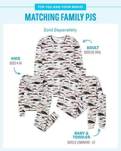 Miniatura 4 de The Children's Place Pijama de Navidad unisex para bebé, algodón